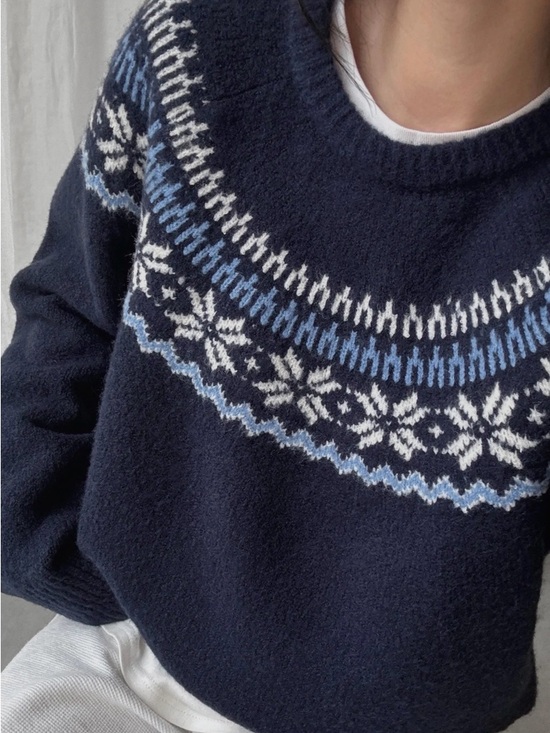 OAK + FORT Sweaters - OAK AND FORT FAIR ISLE SWETAER